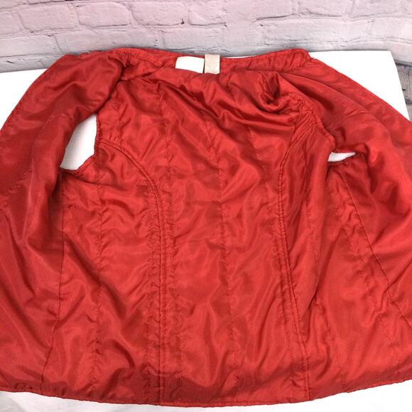 Baxter & Wells Quilted Embroidered Vintage Grannycore Full Zip Red Vest Size S - Picture 8 of 8